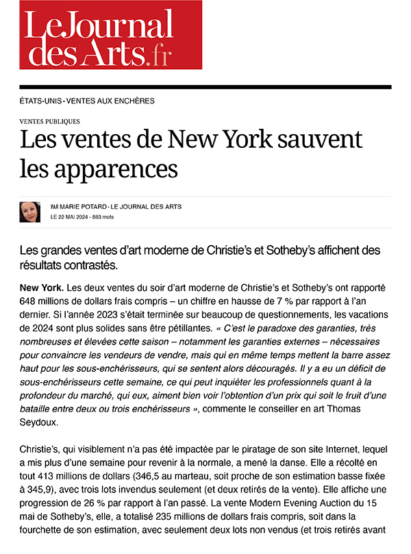 Le Journal Des Arts